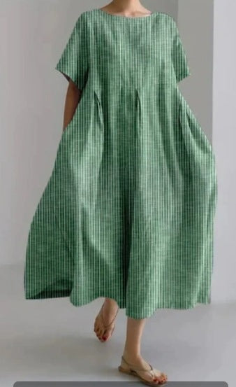Women's Round Neck Fashion Short Sleeve Dress