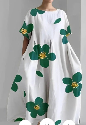 Women's Round Neck Fashion Short Sleeve Dress